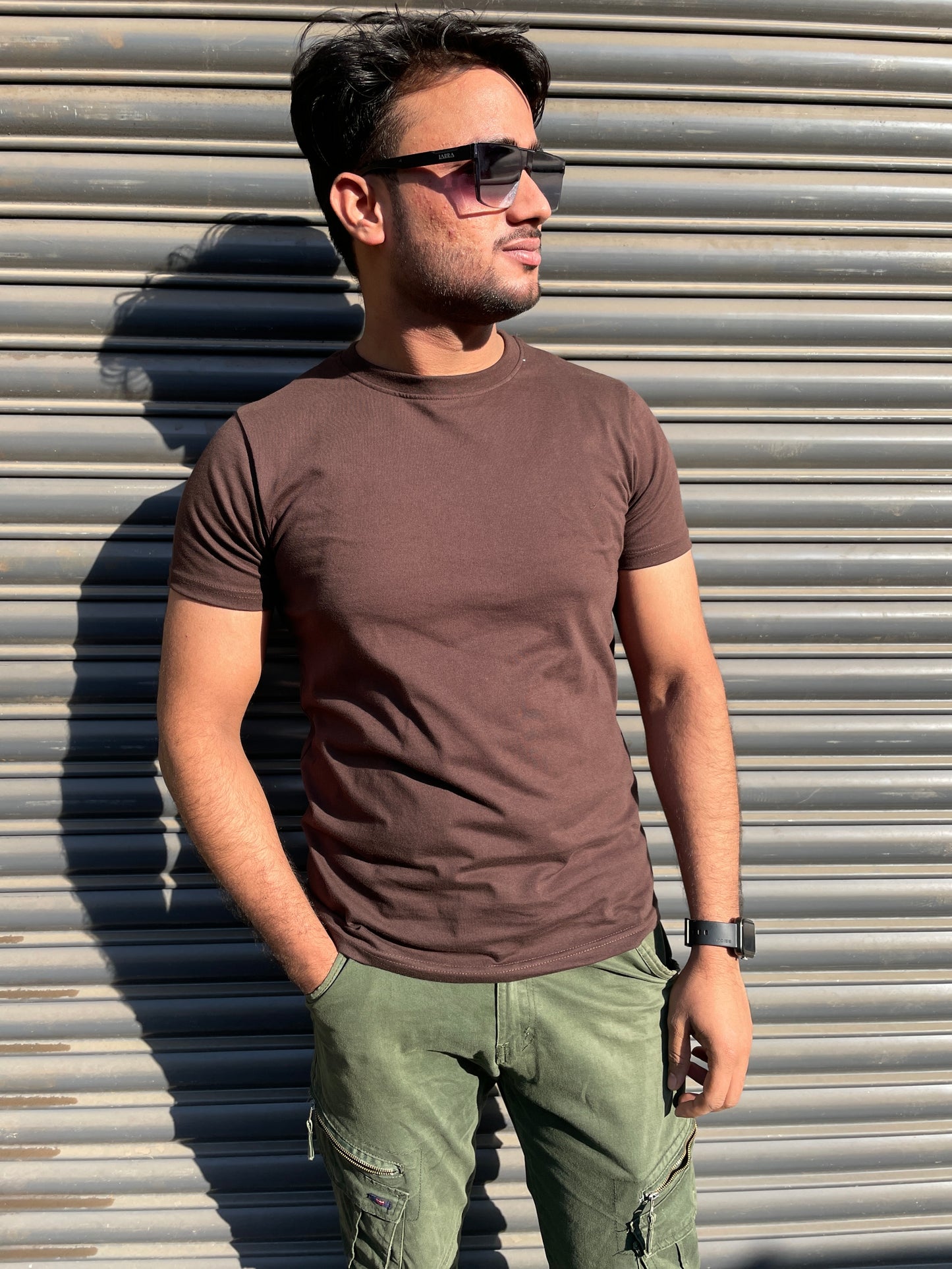 Brown Basic Tshirt (Use discount code BASIC999 for three colours or above)