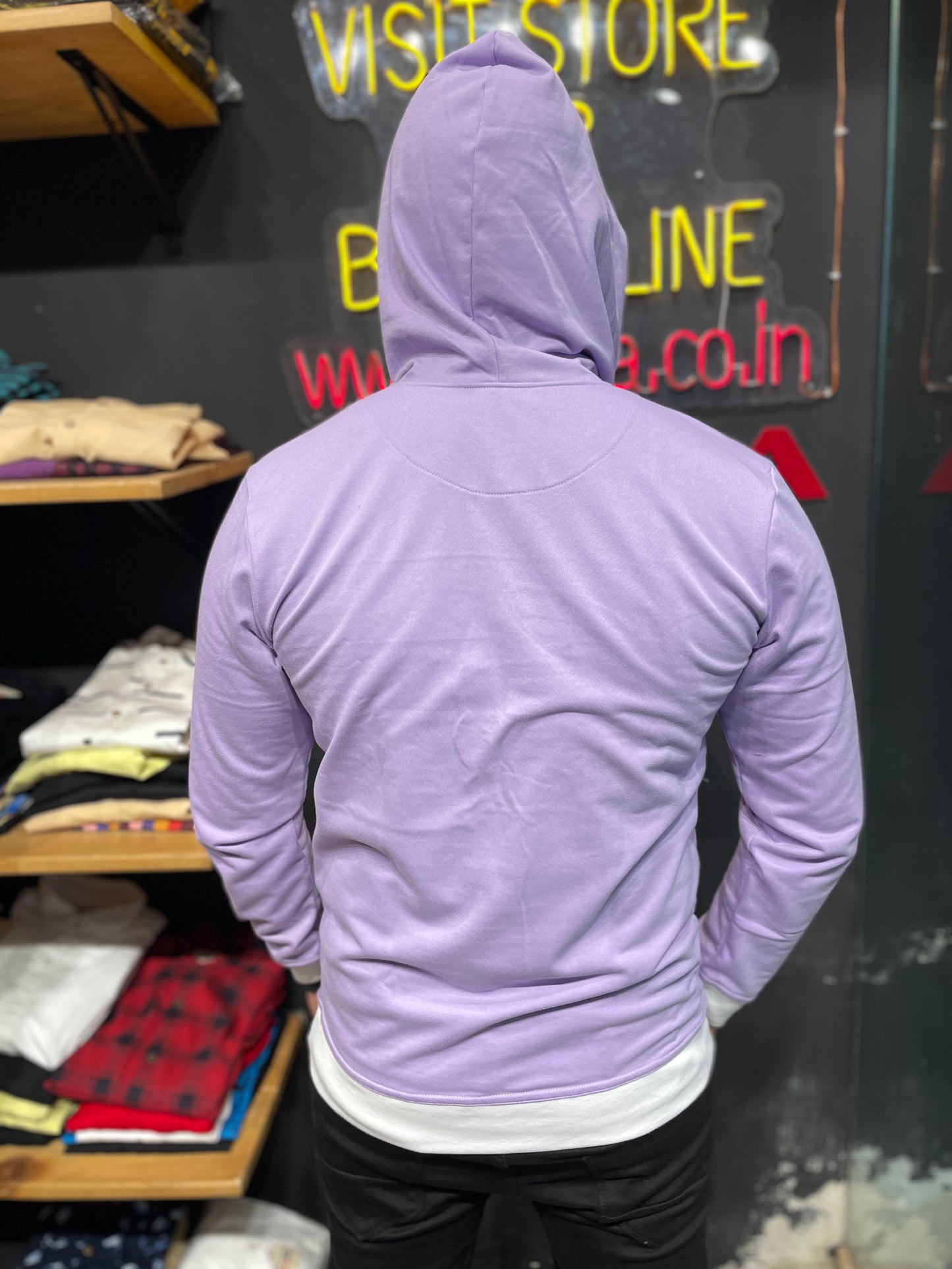 Lavender Combination Hoodie