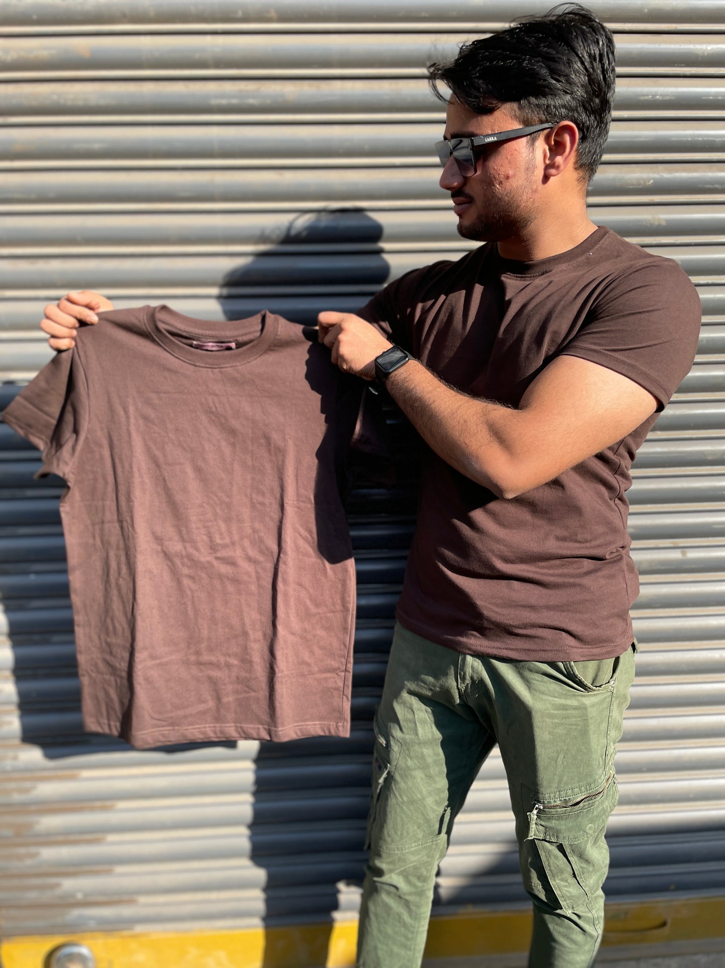 Brown Basic Tshirt (Use discount code BASIC999 for three colours or above)