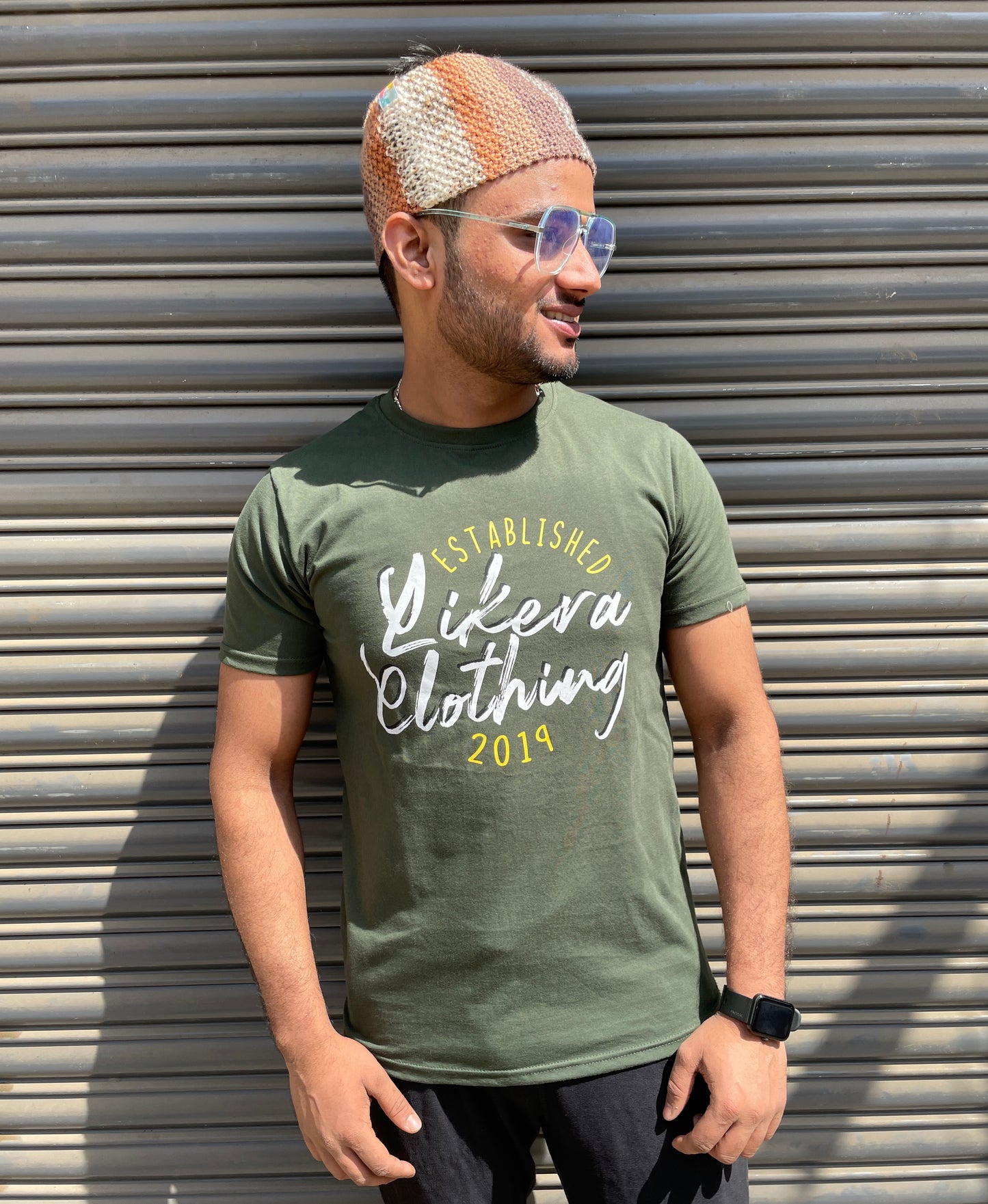 Olive  Printed Tee