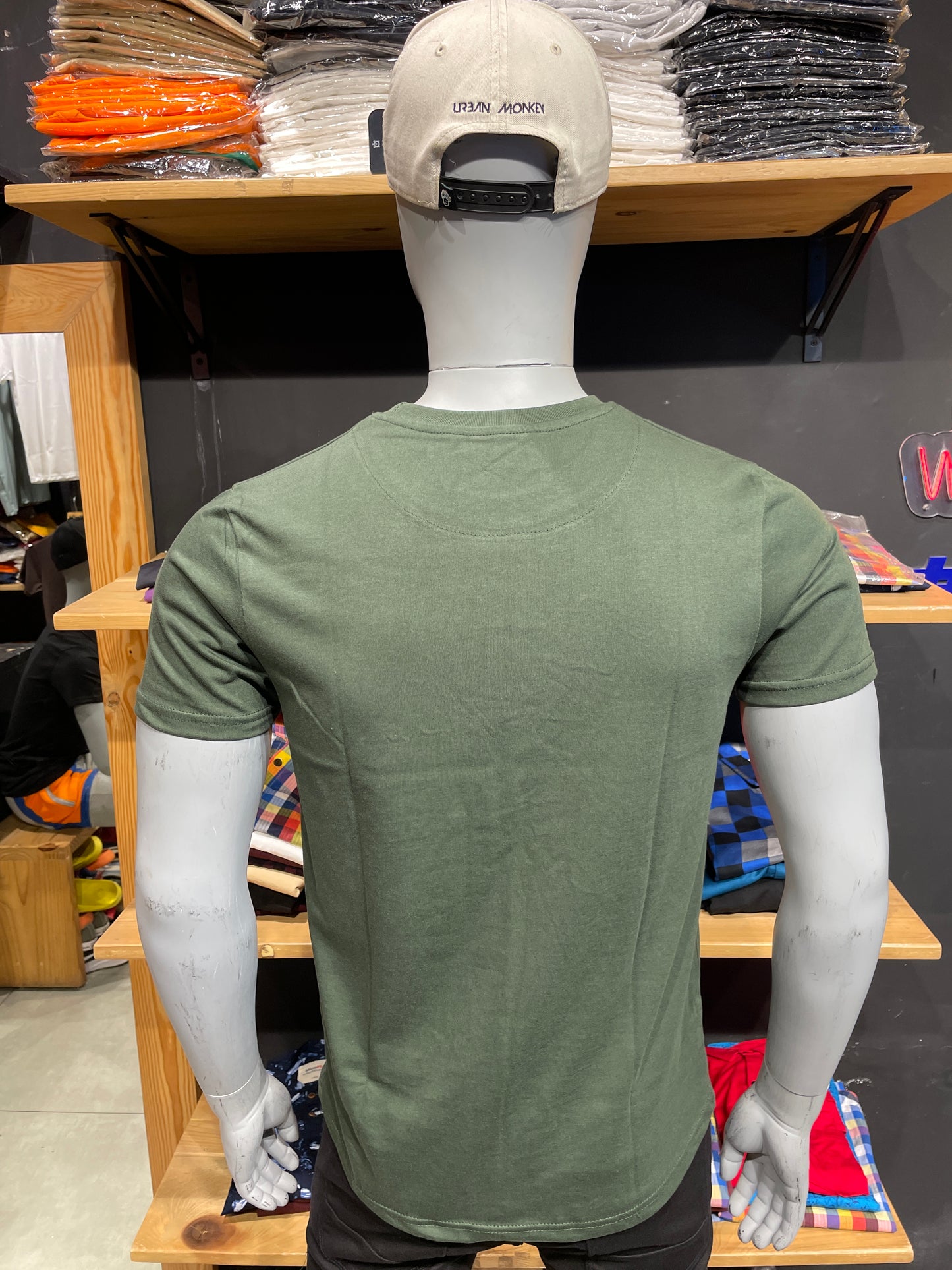 Olive Basic Tshirt (Use discount code BASIC999 for three colours or above)