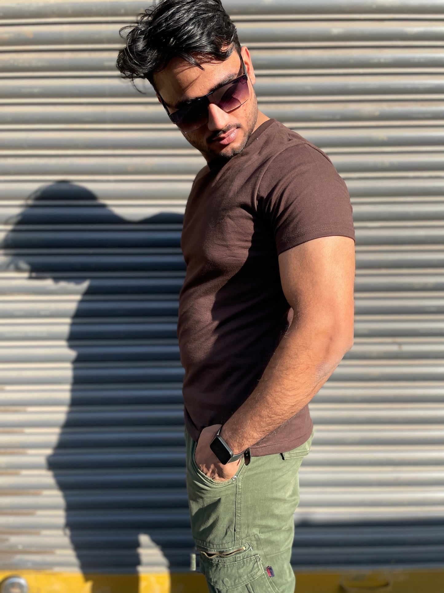 Brown Basic Tshirt (Use discount code BASIC999 for three colours or above)